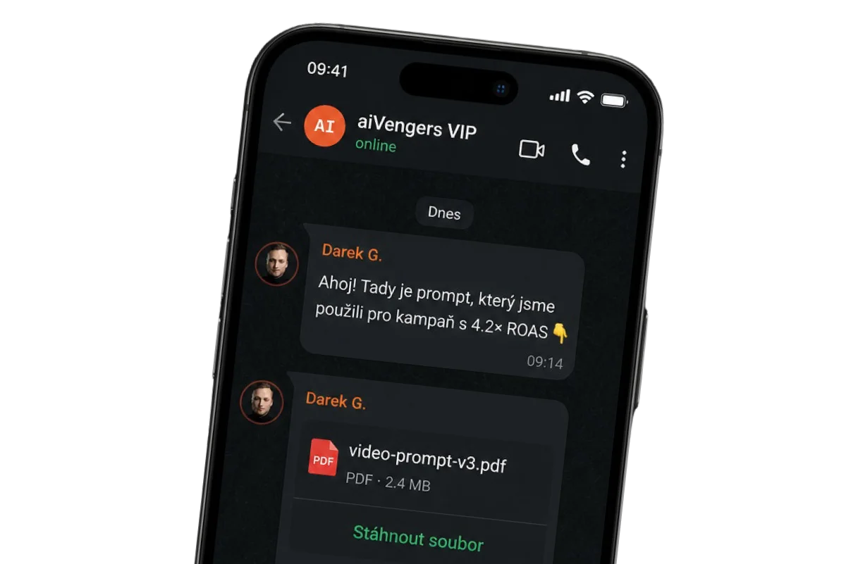 WhatsApp komunita AiVengers